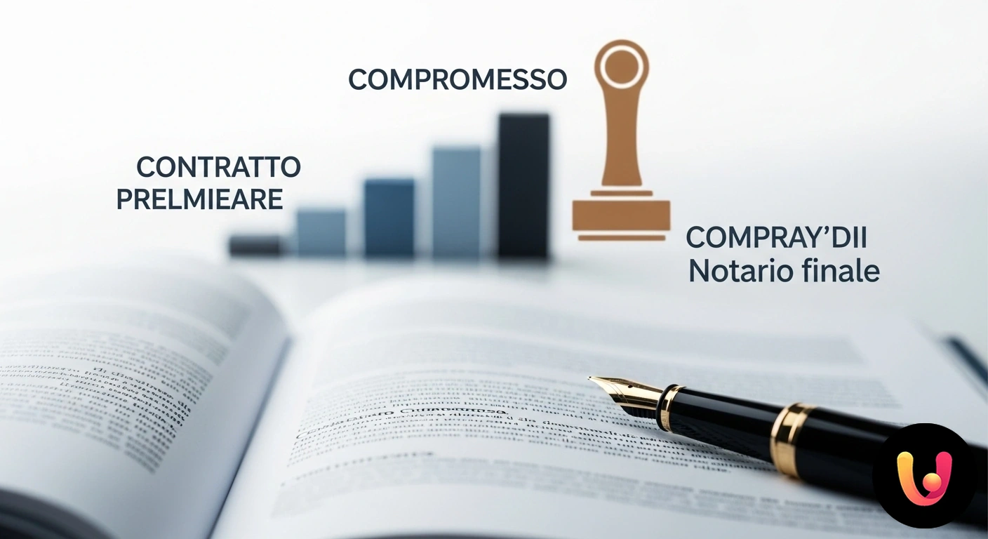 Guida completa ai passaggi chiave dalla proposta di acquisto al rogito notarile. Mano che appone una firma con penna stilografica su un documento legale, simboleggiando la chiusura di un accordo.