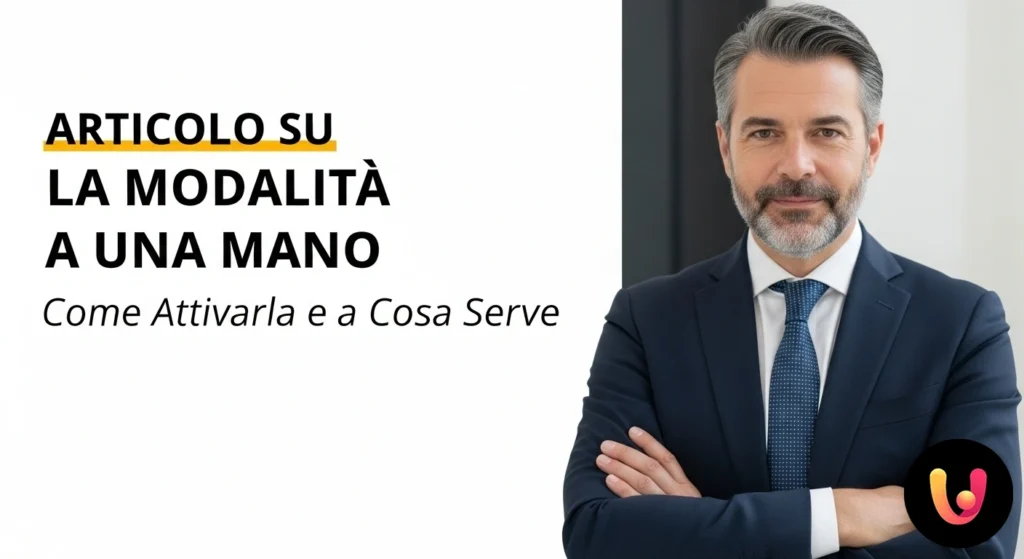 Uma mão a utilizar um smartphone cuja interface está reduzida num canto do ecrã para facilitar a utilização com o polegar