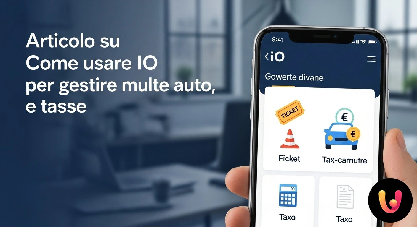 Gestire multe, bollo e tasse con l'app IO: guida completa Schermata di uno smartphone che mostra l'interfaccia dell'app io con una notifica di pagamento per il bollo auto.