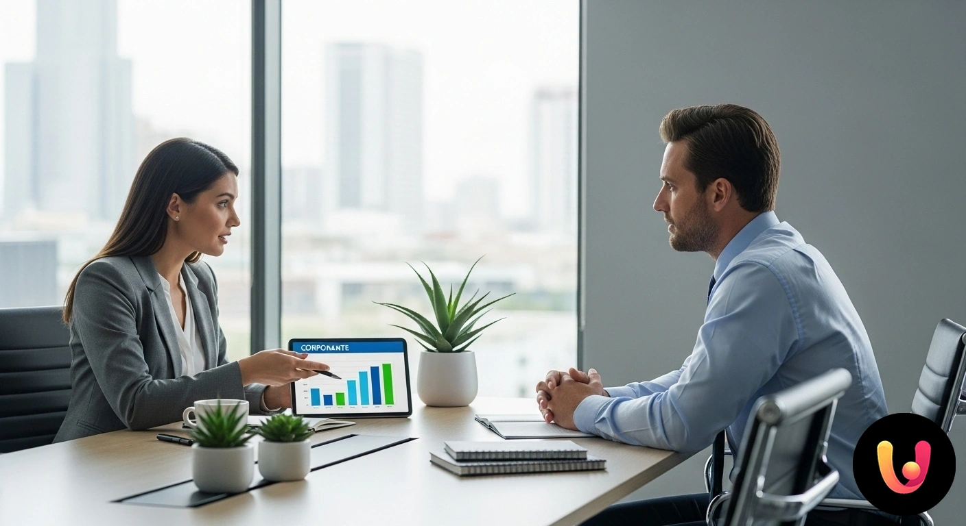 Credit Score e Mutuo: la guida per ottenere l'approvazione Indicatore di punteggio di credito che punta verso un valore elevato, posizionato accanto all'icona di una casa.