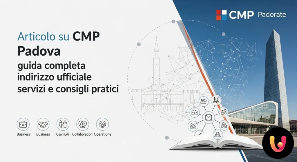 Facciata esterna e ingresso dell'edificio del centro meccanizzato postale (cmp) di padova, sede dello smistamento postale.