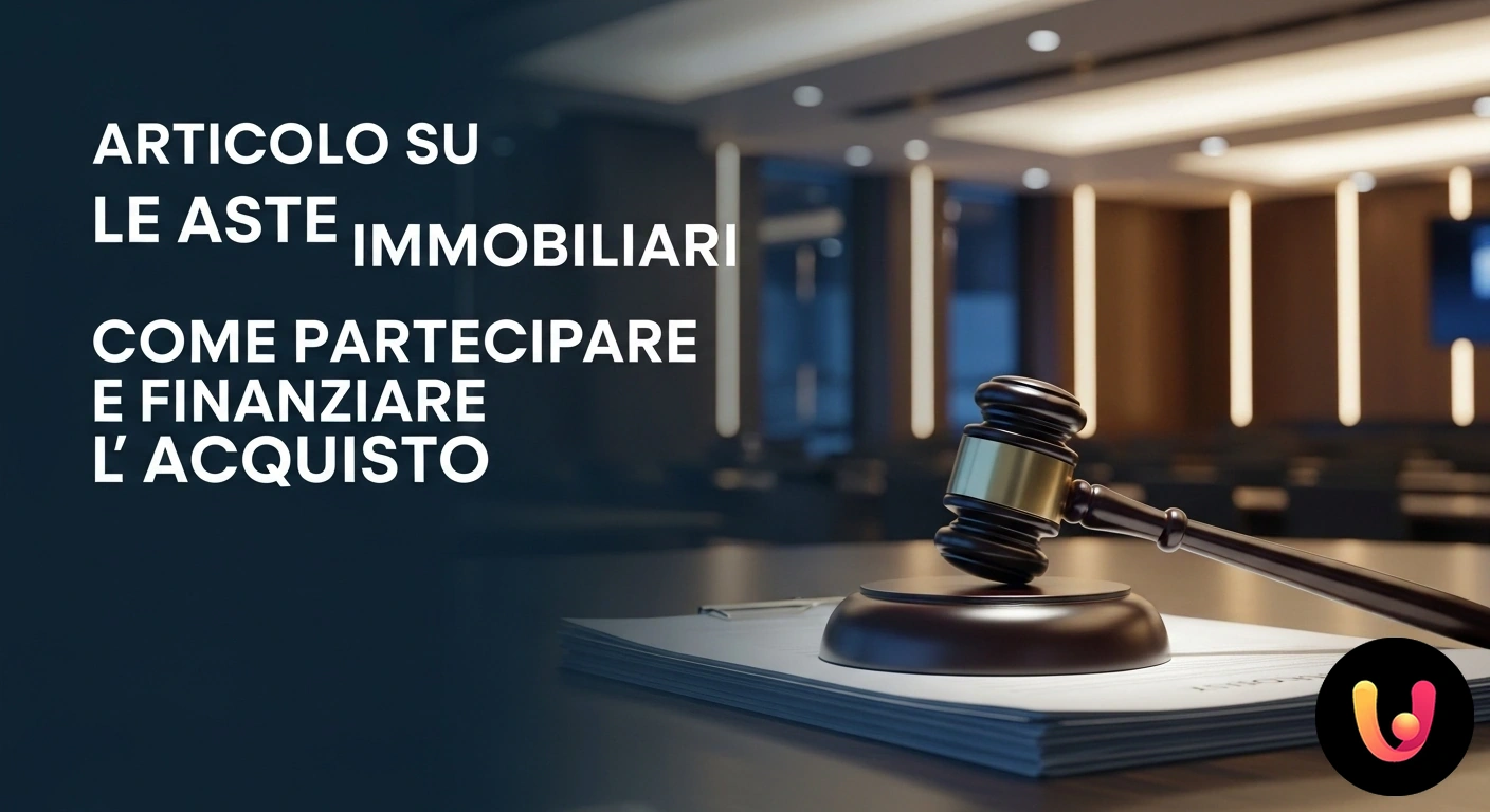 Aste Immobiliari: Guida completa per partecipare e finanziare l'acquisto della tua casa. Martelletto del banditore poggiato accanto a un mazzo di chiavi di casa, a simboleggiare l'aggiudicazione di un immobile.