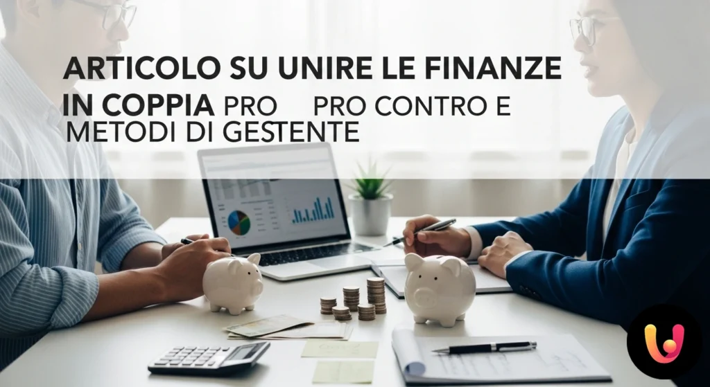 Coppia che analizza documenti finanziari e usa un laptop per la gestione del budget condiviso.