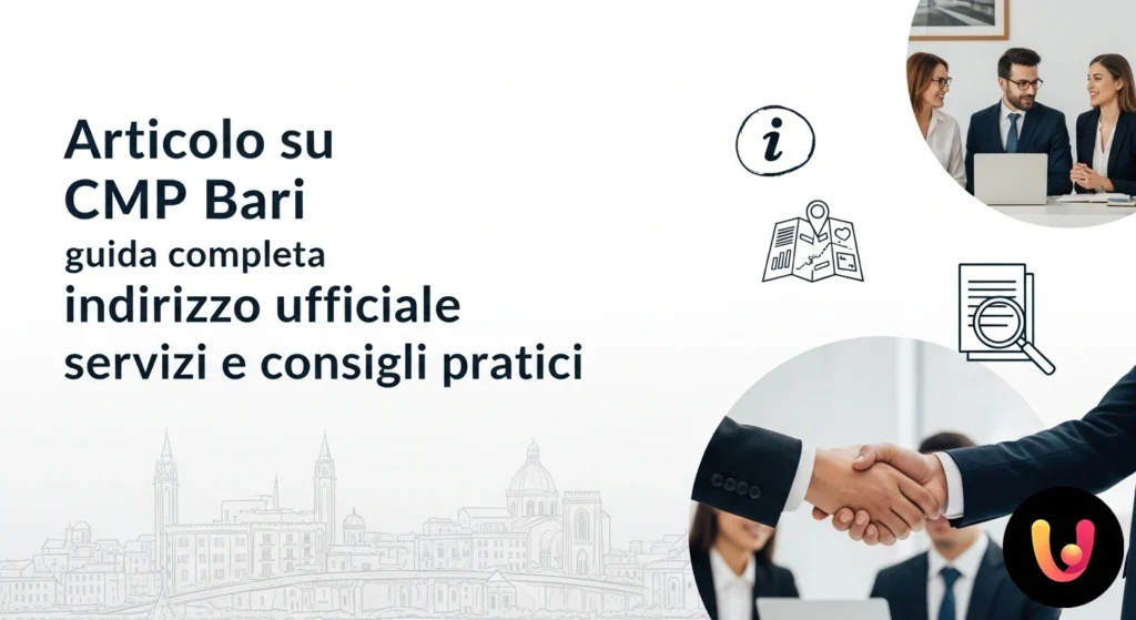 Facciata esterna dell'edificio che ospita il centro di meccanizzazione postale (cmp) di bari, con l'insegna ufficiale.