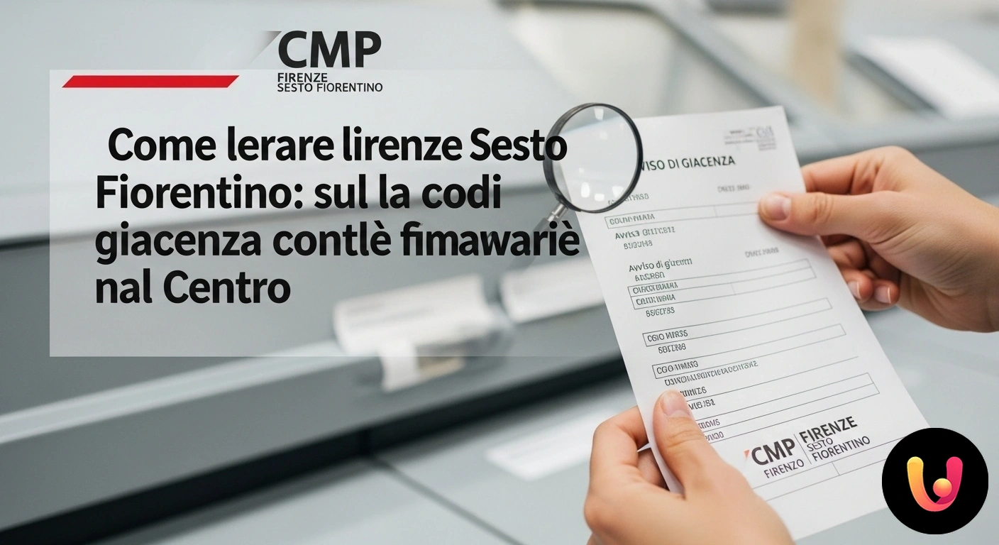 Guida completa ai codici avviso di giacenza del CMP Firenze Avviso di giacenza postale con primo piano sui codici numerici che identificano la tipologia di raccomandata.