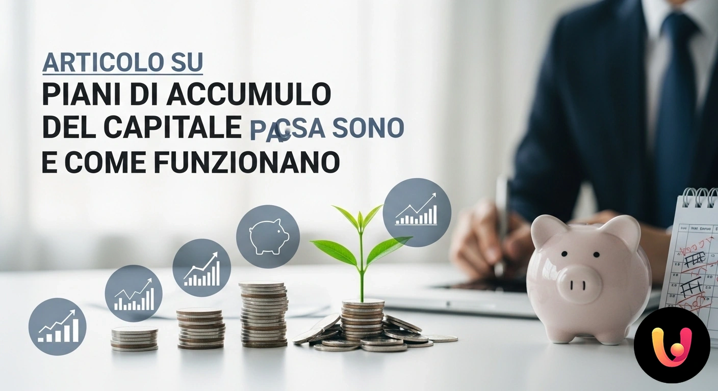 Come funziona un Piano di Accumulo del Capitale (PAC) Grafico a barre ascendente con pile di monete di altezza crescente che illustra l'aumento del capitale nel tempo.