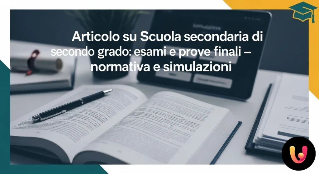 Studente in un'aula scolastica concentrato durante lo svolgimento di una prova d'esame scritto.