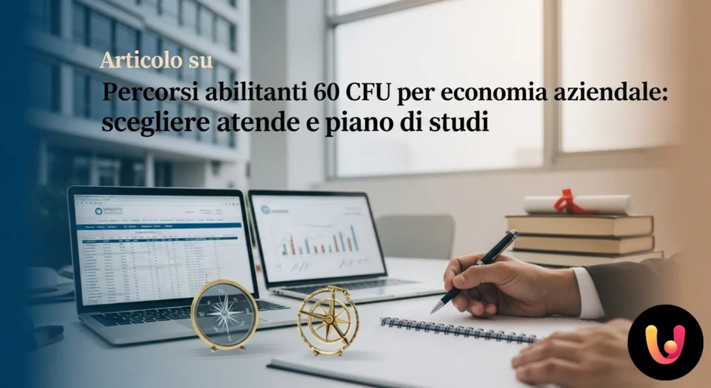 Persona che analizza e confronta due diversi curricula universitari per la classe di concorso a045 scienze economico-aziendal