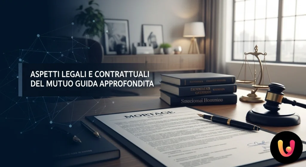 Persoană care examinează un document legal cu o lupă, simbol al analizei aprofundate a clauzelor unui contract de credit ipotecar