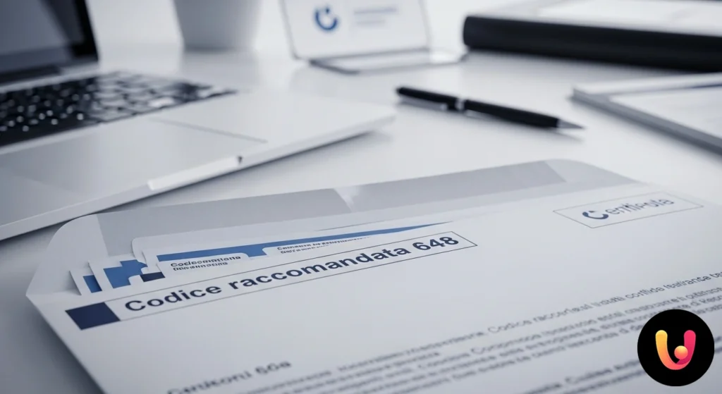 Aviso de entrega para uma carta registada com o código numérico 648 escrito à mão em primeiro plano.