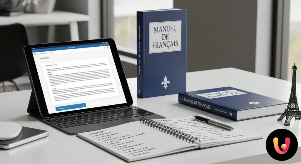 Mappa concettuale che illustra la struttura di una unità di apprendimento per la lingua francese, con nodi per metodologie e