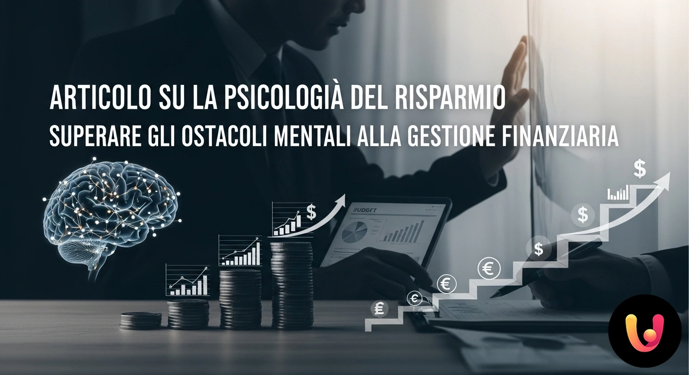 Psicologia del Risparmio: Supera gli Ostacoli Mentali Una testa umana di profilo che contiene un salvadanaio, rappresentando la connessione tra psicologia e finanze.