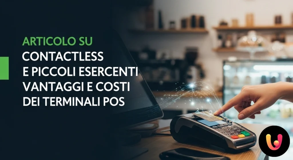 TPE Sans Contact : Guide des Avantages et Coûts pour les Petits Commerçants Client effectuant un paiement sans contact en approchant une carte de crédit d'un terminal tpe sur le comptoir d'un petit commerce