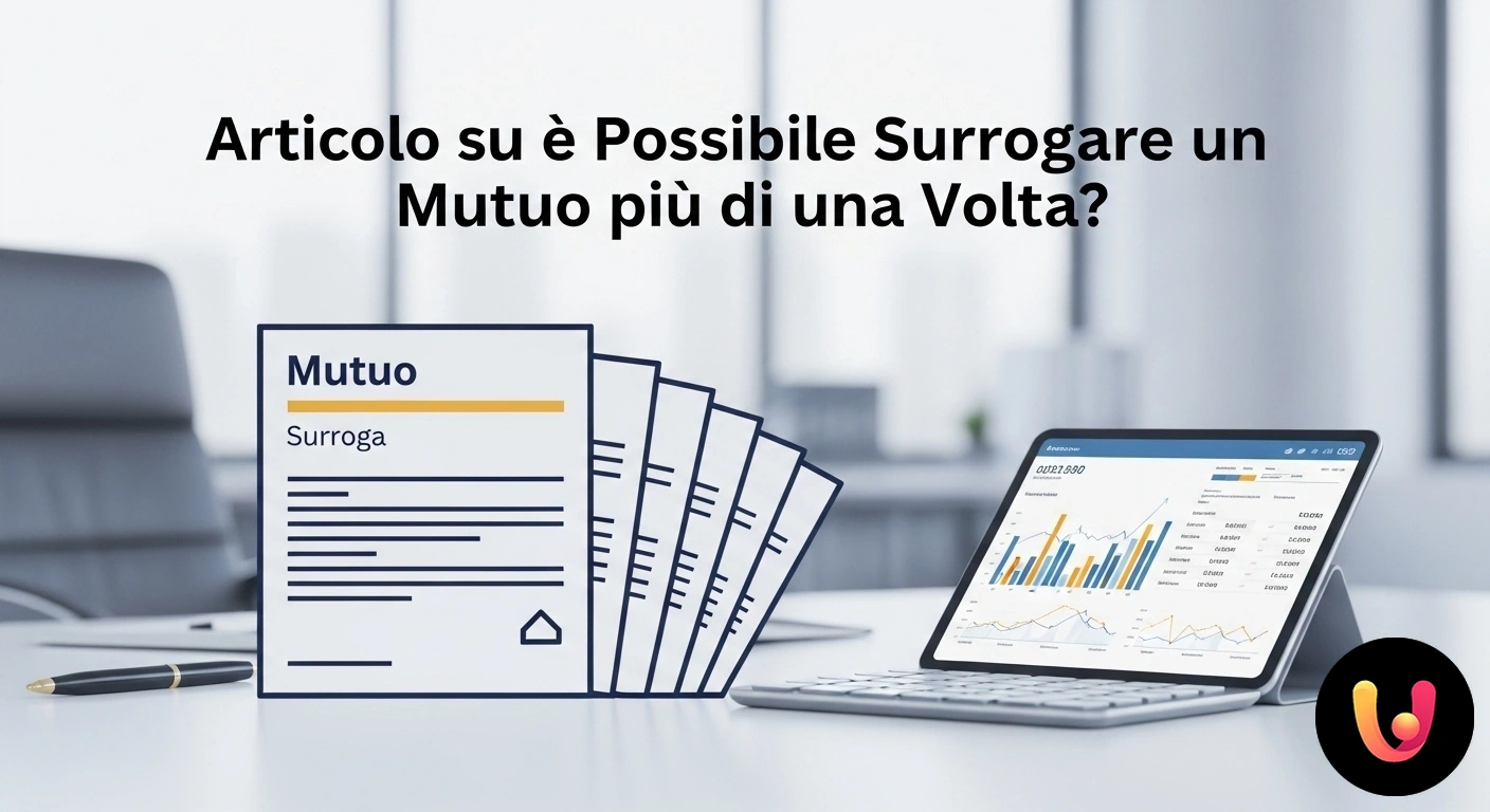 Surroga del mutuo più volte: scopri come e quando conviene. Diagramma che illustra il percorso di un contratto di mutuo trasferito in sequenza tra diverse icone di banche.