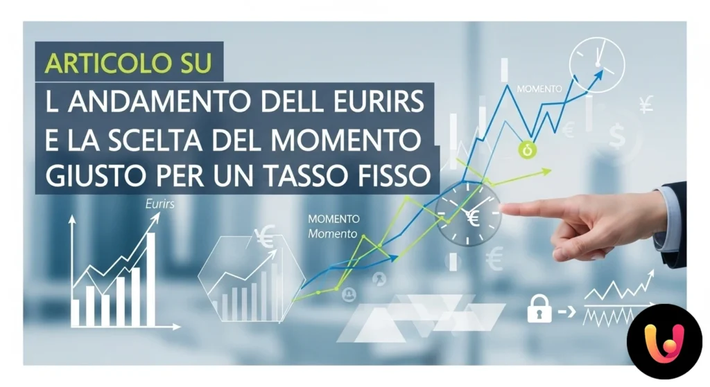 Liniendiagramm, das die variable Entwicklung des Eurirs-Index im Zeitverlauf zeigt und die Wahl des richtigen Zeitpunkts für eine Hypothek symbolisiert