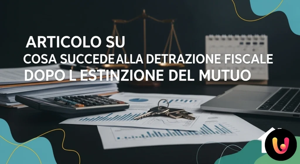 Hand signing a mortgage payoff document next to house keys and a calculator.