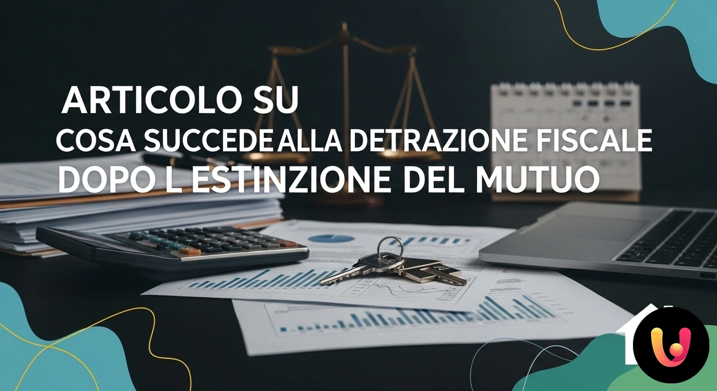 Detrazione Interessi Mutuo Estinto: Guida e Chiarimenti Fiscali Mano firma un documento di estinzione del mutuo accanto a delle chiavi di casa e una calcolatrice.