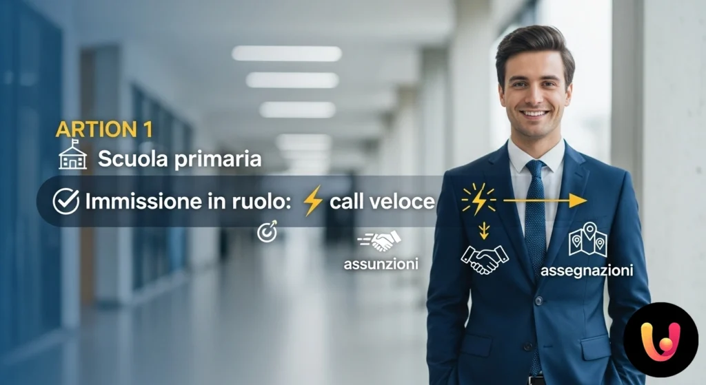 Mano di una persona firma un documento ufficiale, simbolo del contratto per l'immissione in ruolo nella scuola.