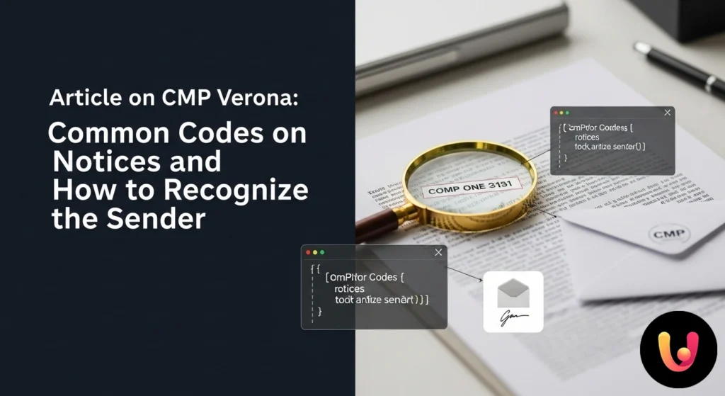 Primer plano de un aviso de entrega postal con énfasis en los códigos identificativos para reconocer al remitente.