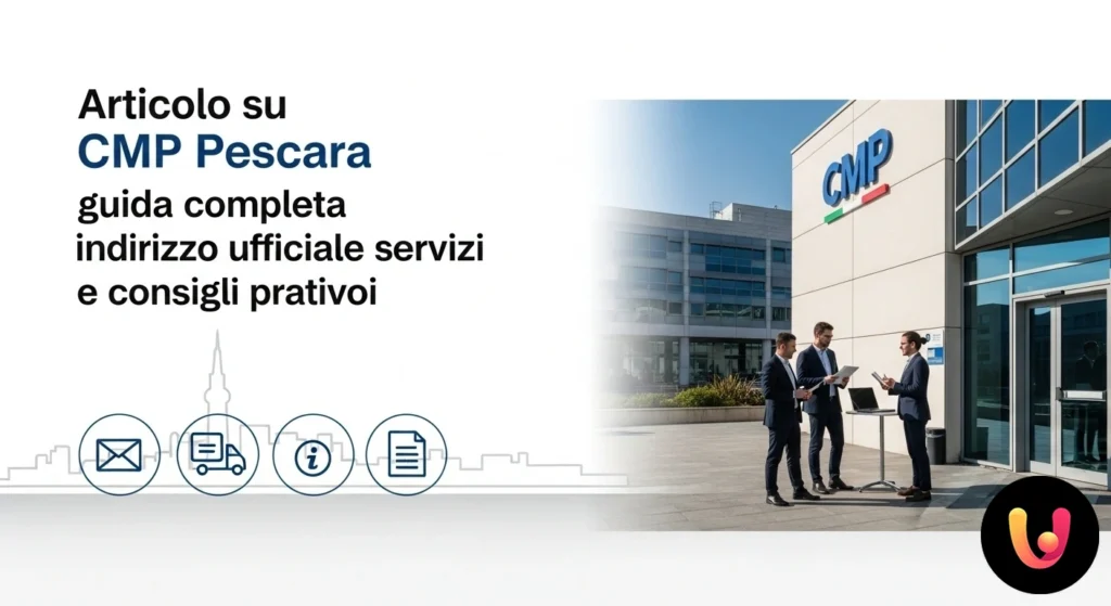 Edificio del centro di meccanizzazione postale di pescara, punto di riferimento per i servizi logistici sul territorio.