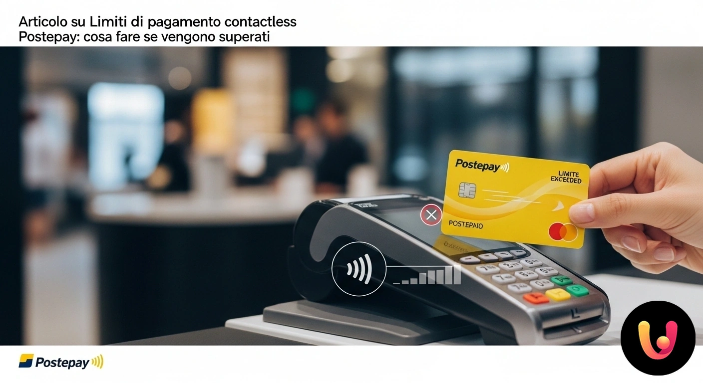 Postepay contactless: superato il limite? Ecco cosa fare