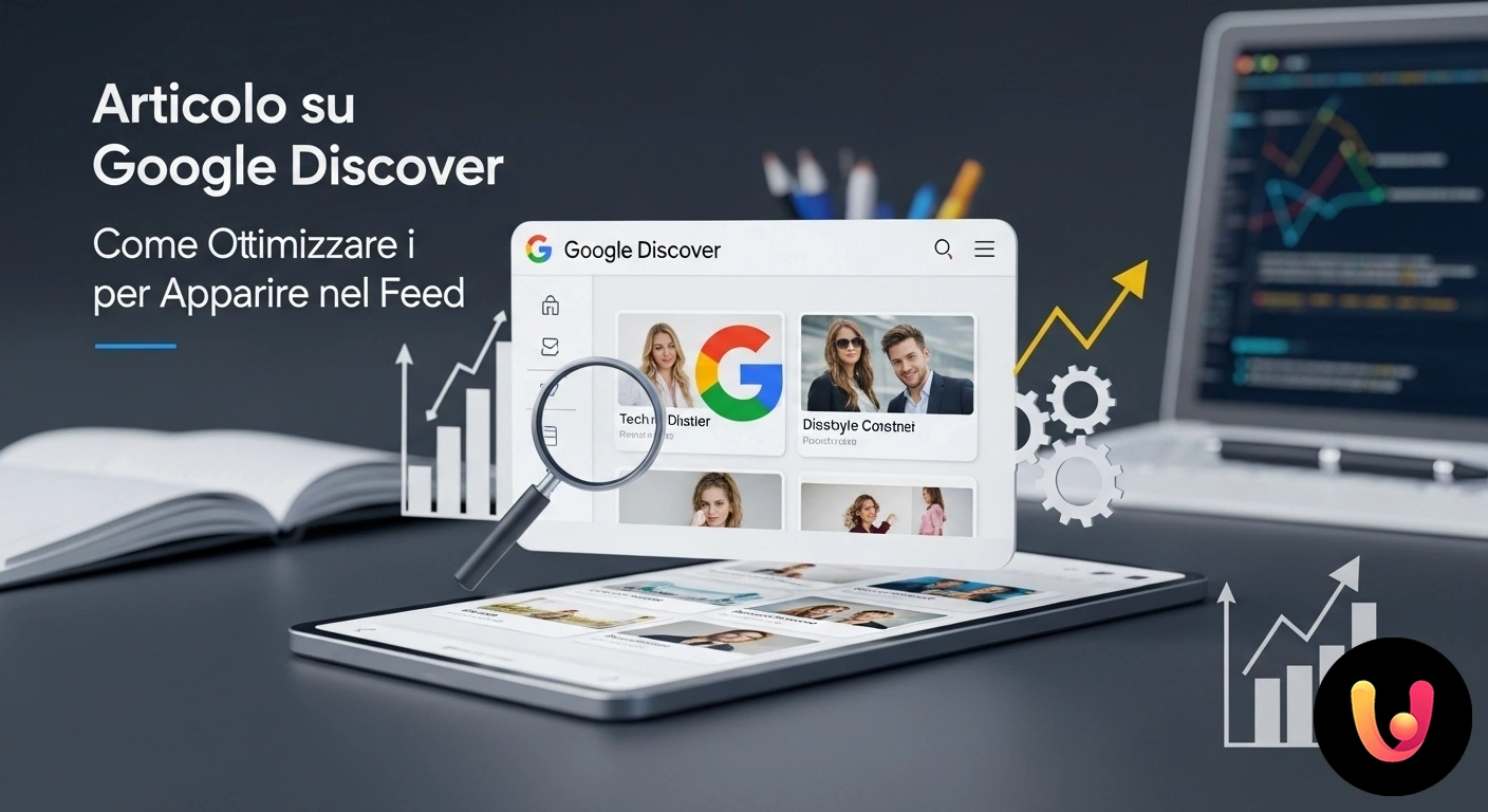 Guida completa per ottimizzare i contenuti e apparire su Google Discover. Smartphone che mostra il feed di notizie personalizzate di google discover, illustrando l'interfaccia utente dell'applicazion