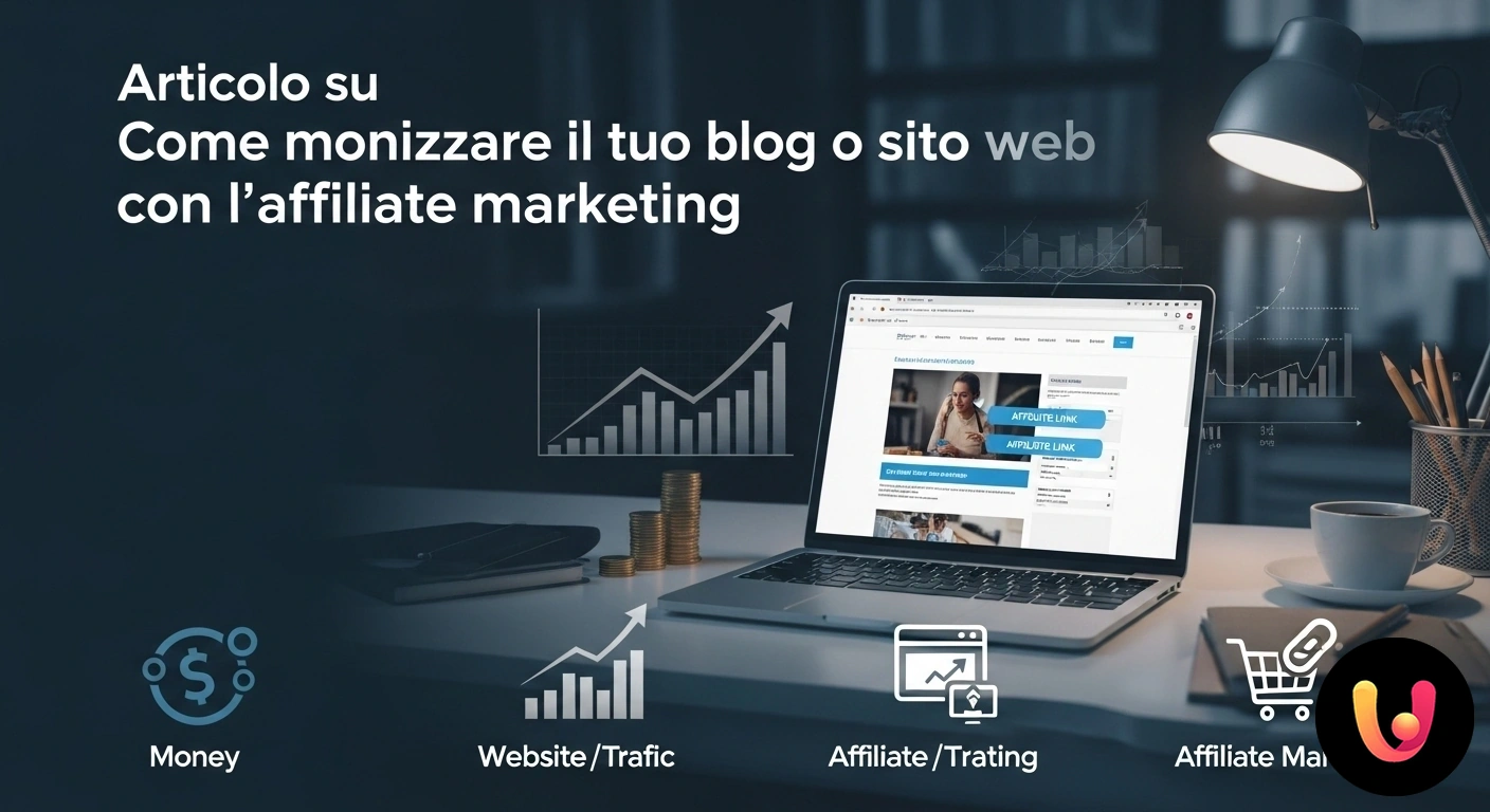 Guida all'affiliate marketing per monetizzare il tuo sito web. Schema del processo di affiliate marketing: da un sito web a una vendita, fino alla commissione.