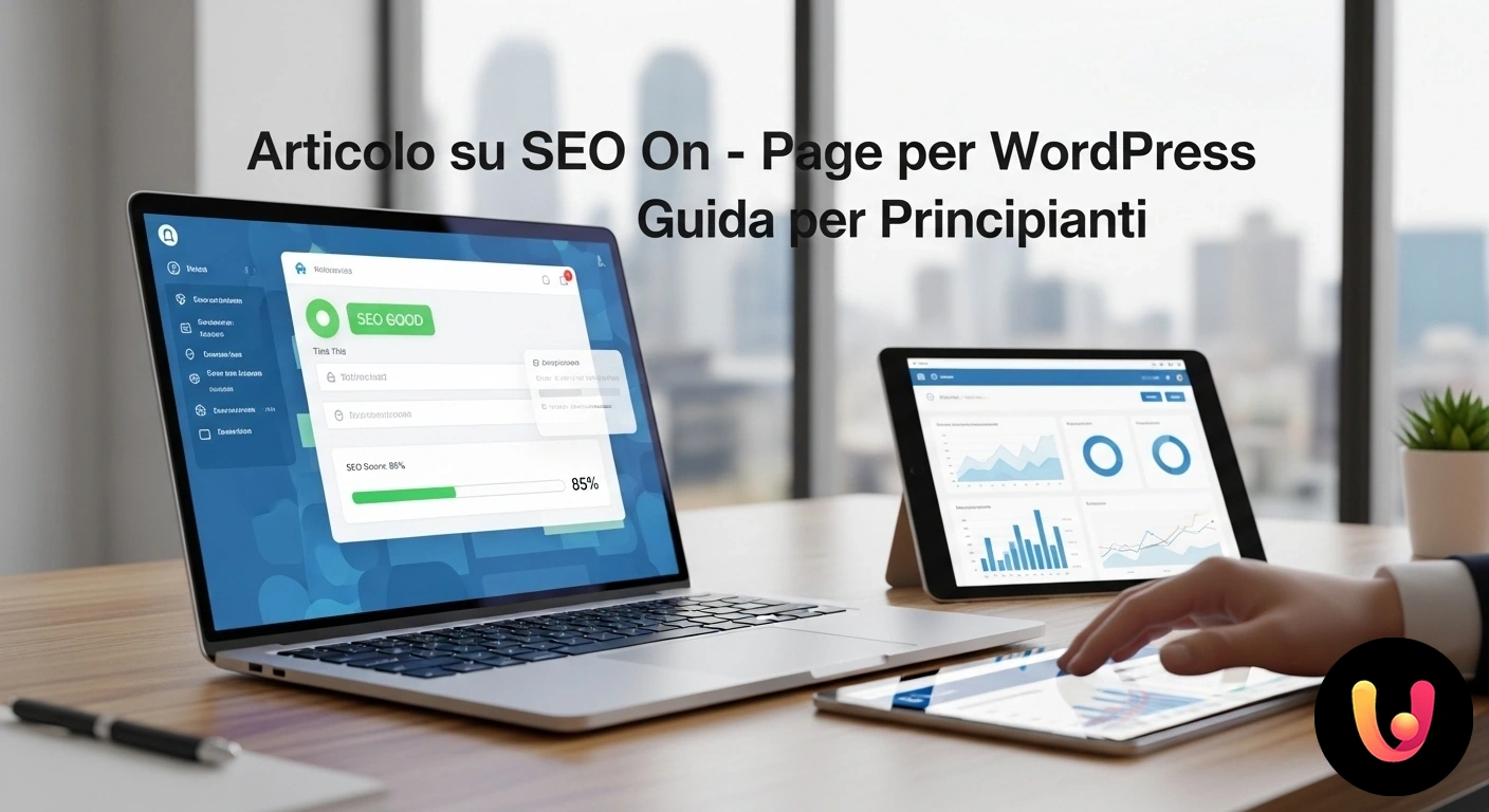 Guida SEO On-Page per WordPress: Ottimizza i tuoi contenuti. Elementi di una pagina web come titolo, intestazioni e testo, evidenziati per l'ottimizzazione seo on-page.