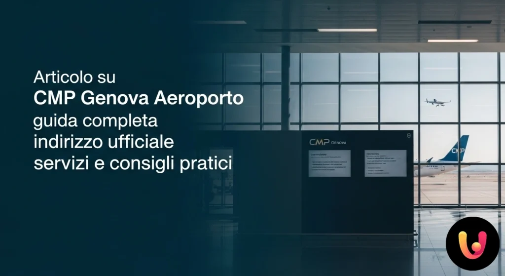 CMP Genova Aeroporto: guida completa, indirizzo e servizi postali Esterno dell'edificio dell'aeroporto di genova con indicazioni per l'accesso al centro meccanizzato postale.