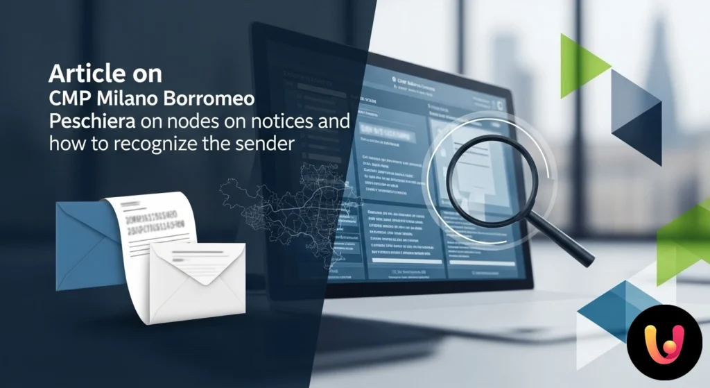 CMP Milano Borromeo: Guida ai codici per scoprire il mittente Primo piano di un avviso di giacenza postale con codici numerici e a barre per l'identificazione del mittente.