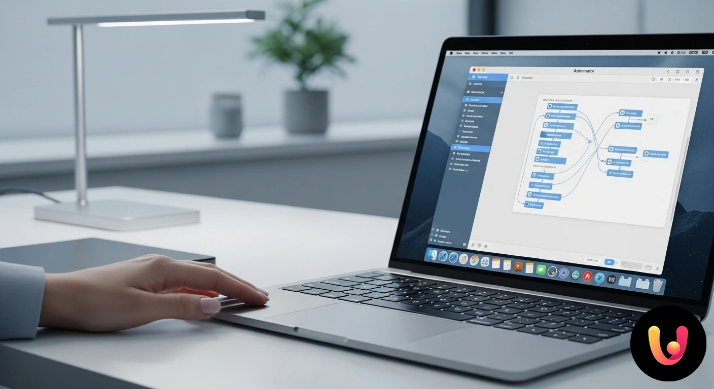 Crea scorciatoie personalizzate su macOS con Automator Interfaccia dell'applicazione automator su macos durante la creazione di un nuovo flusso di lavoro per una scorciatoia.