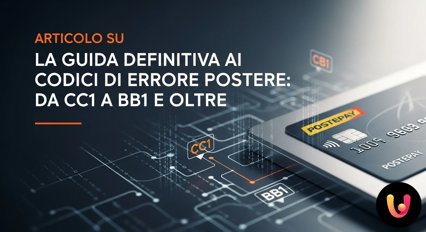 Codici Errore Postepay: La Guida Definitiva
