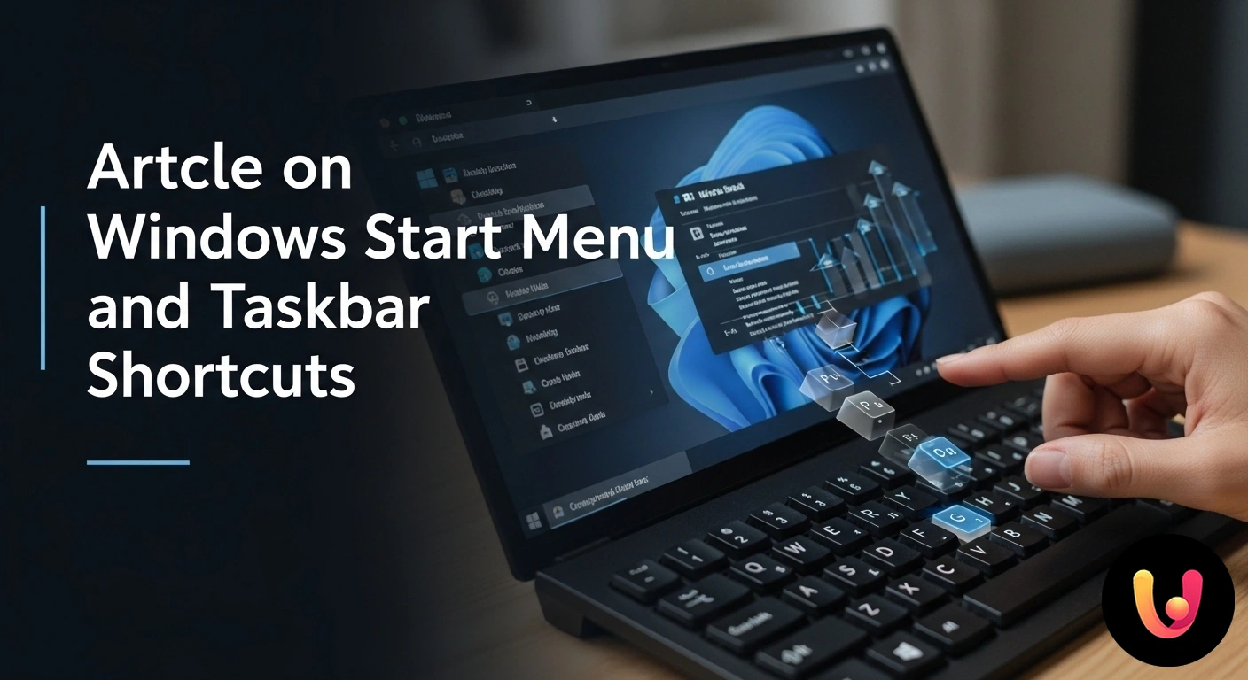 Scorciatoie per Menu Start e Barra delle Applicazioni di Windows Primo piano del menu start di windows aperto affiancato dalle icone presenti sulla barra delle applicazioni.