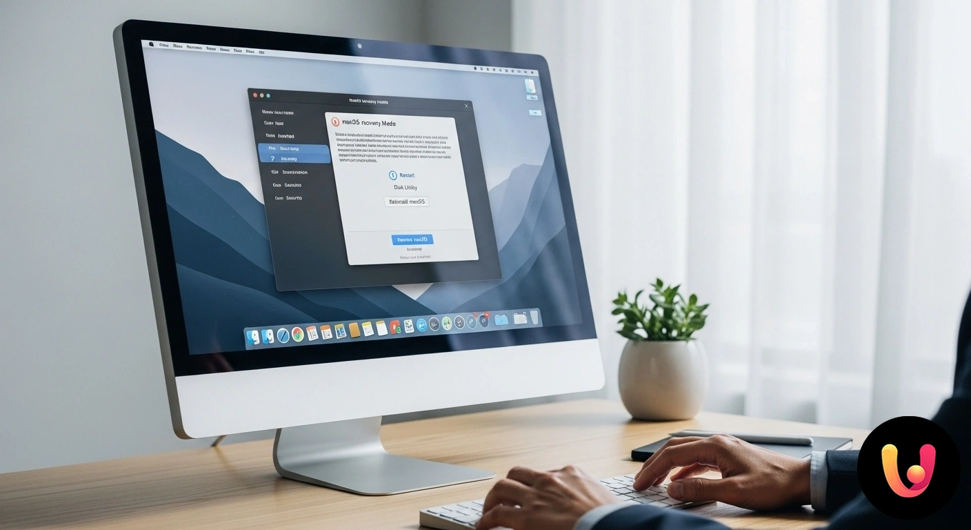 Risolvere gli errori di avvio del Mac: guida ai problemi più comuni Schermata di un computer mac che mostra una cartella con un punto interrogativo, simbolo di un errore del disco di avvio.
