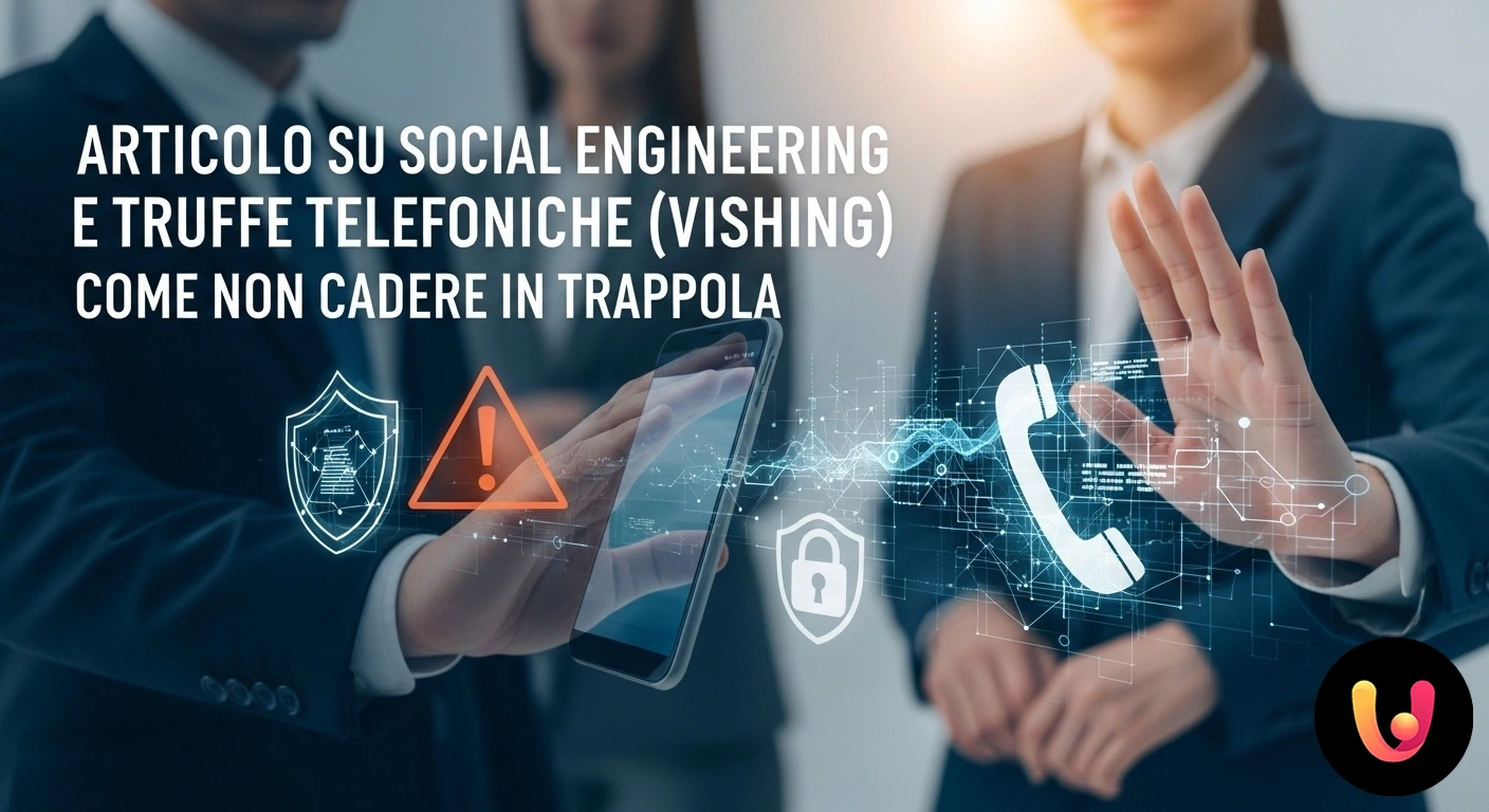 Difenditi dal Vishing: Guida per Riconoscere le Truffe Telefoniche e il Social Engineering. Una persona che guarda con sospetto uno smartphone da cui esce un amo da pesca, a simboleggiare una truffa.