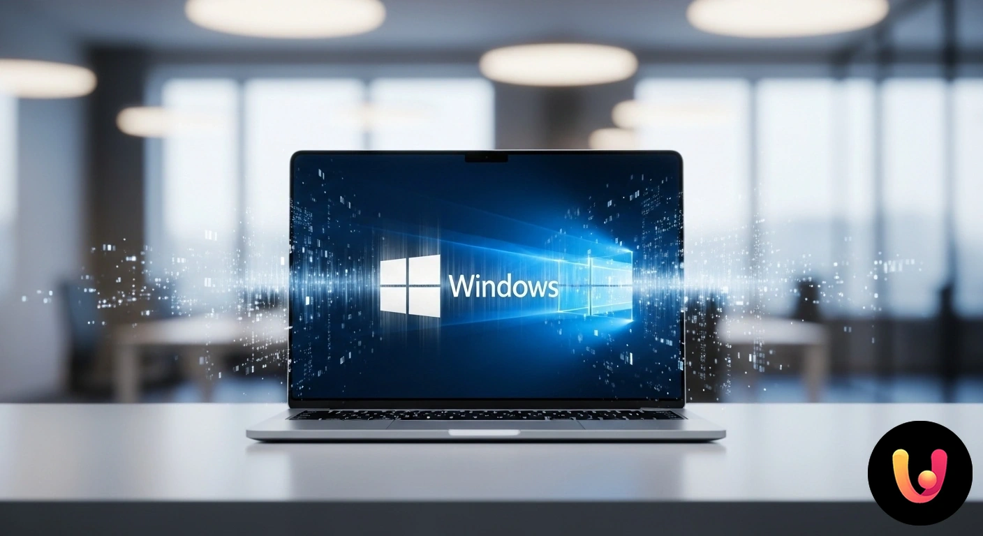 Risolvere lo sfarfallio dello schermo su Windows: Guida completa Monitor di un portatile che mostra l'interfaccia di windows con evidenti sfarfallii e distorsioni visive orizzontali.