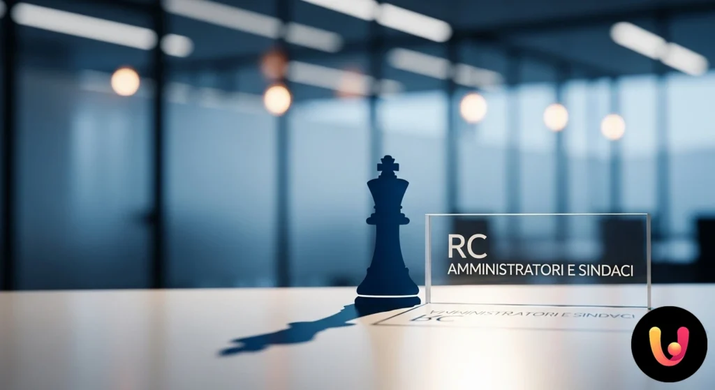 RC de Administradores Gruppo di professionisti in un consiglio di amministrazione che discutono strategie per la gestione dei rischi societari.