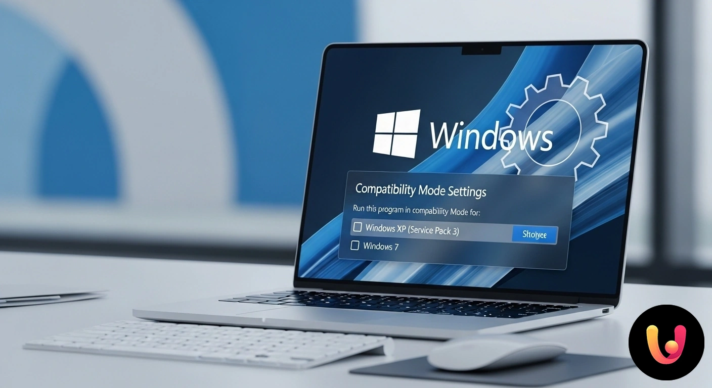 Come usare la Modalità Compatibilità di Windows per software datati Finestra proprietà di un'applicazione in windows, con la scheda 'compatibilità' aperta che mostra le diverse opzioni disponib