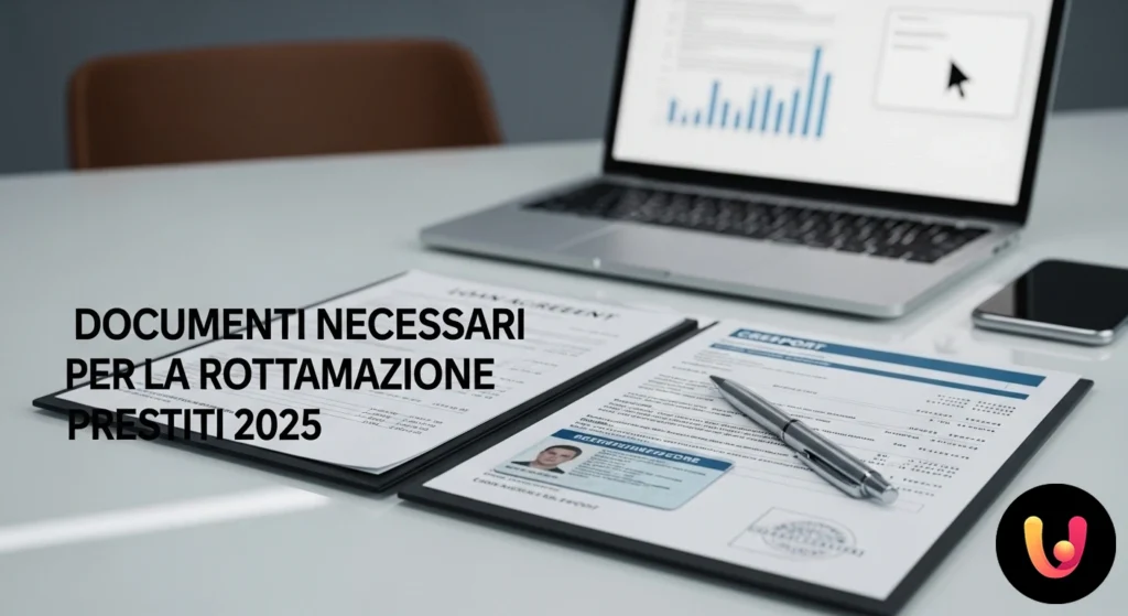 Persona seduta a una scrivania che organizza meticolosamente documenti e moduli finanziari, utilizzando una calcolatrice.