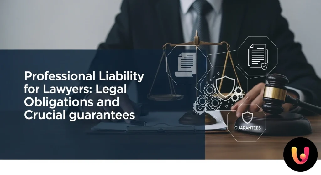 Professionista legale che analizza un contratto di polizza assicurativa seduto a una scrivania con un martelletto da giudice.