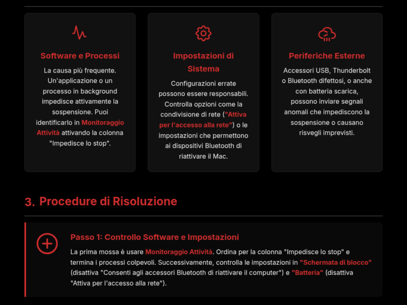 Infografica: Mac in stop non va? Risolvi subito i problemi di sospensione