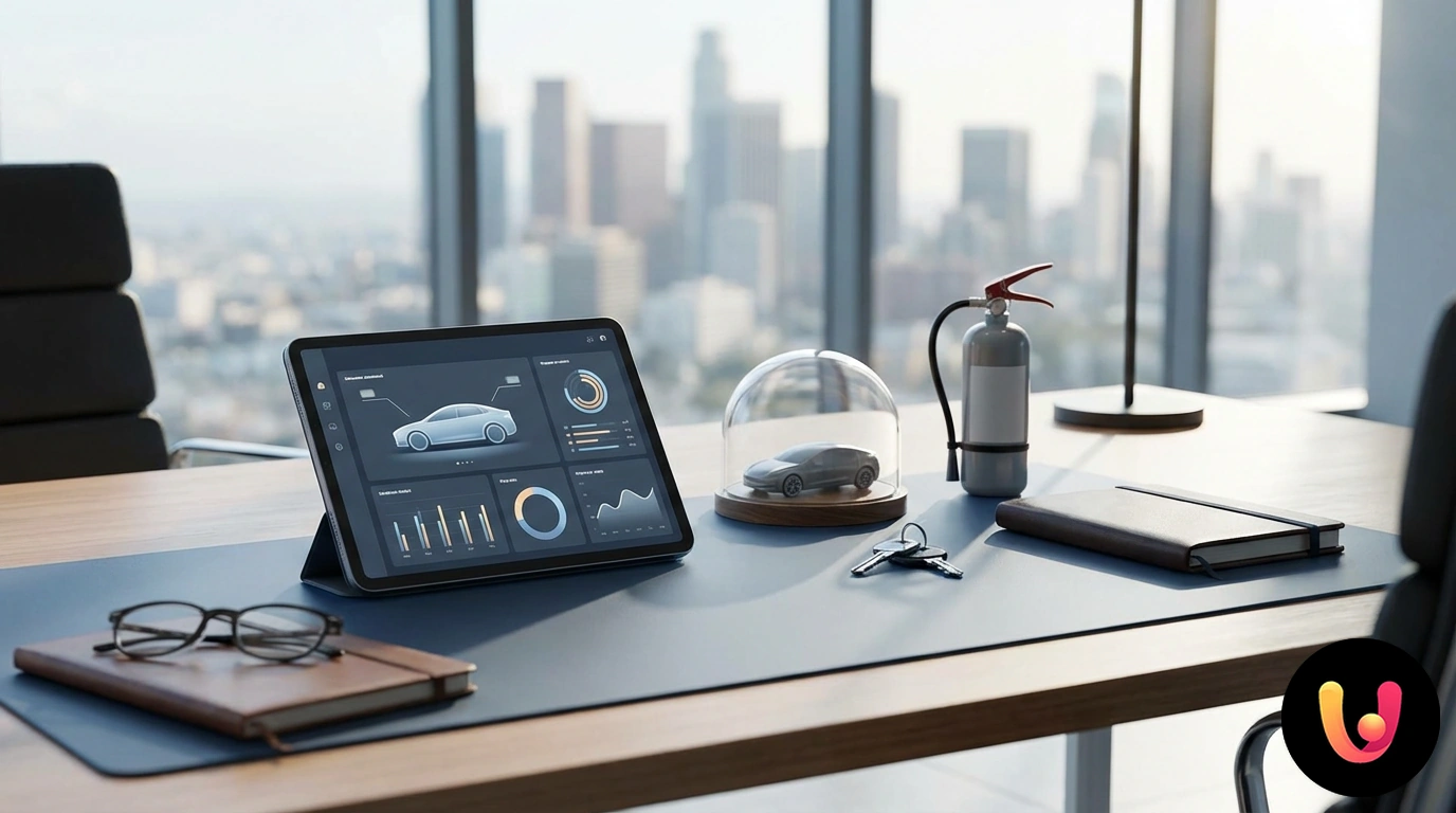 Set of car keys placed on a paper insurance form with a ballpoint pen next to it