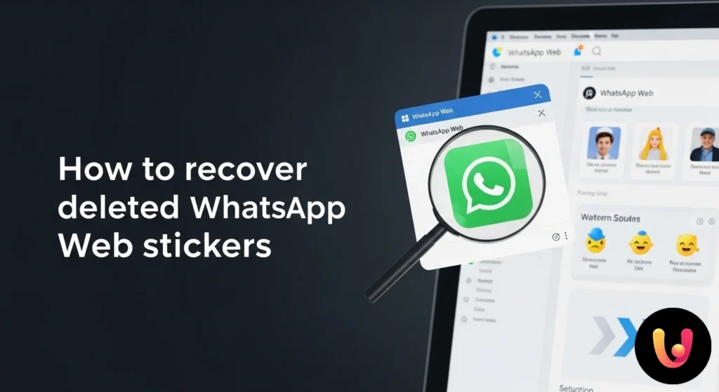 Interfaccia di whatsapp web che mostra la sezione degli sticker con l'opzione per aggiungere nuovamente un pacchetto rimosso.