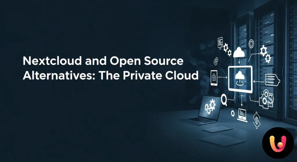 Icona di un cloud protetto da un lucchetto, simbolo del cloud privato e sicuro, connesso a vari dispositivi personali.