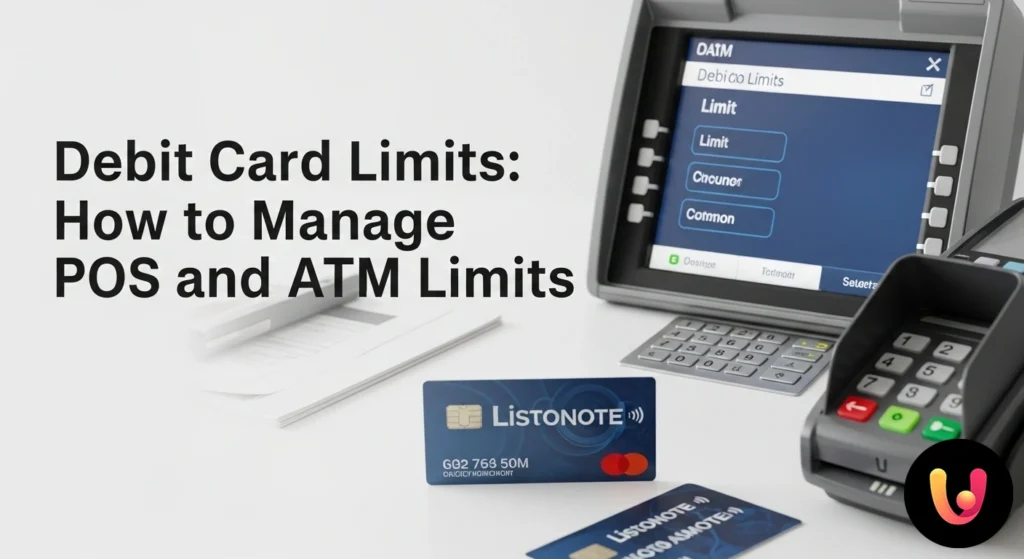 Mano che tiene una carta di debito vicino a uno smartphone che mostra l'interfaccia di un'app bancaria per la gestione dei li