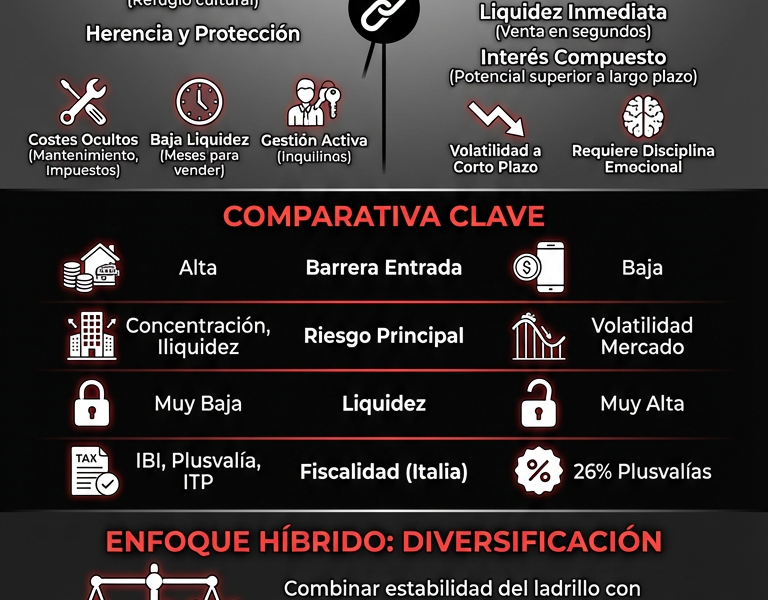 Infografica: &iquest;Ladrillo o Bolsa? D&oacute;nde Invertir Hoy para Ganar de Verdad