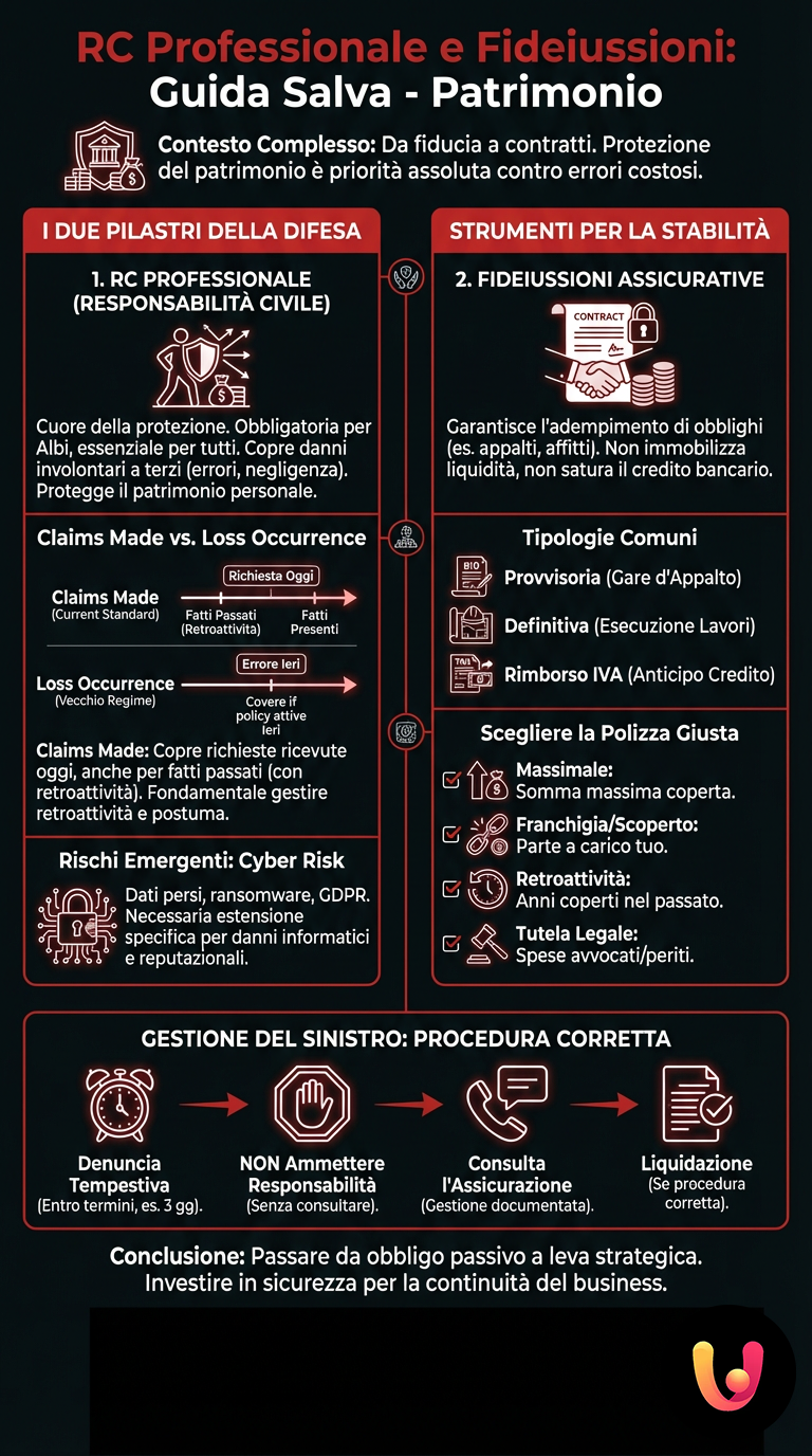 Professional Liability and Surety Bonds: An Asset-Saving Guide - Summary Infographic