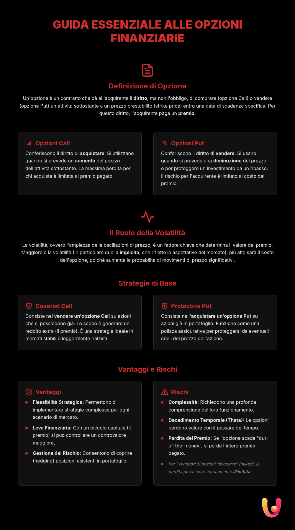 Options Trading: A Practical Guide to Calls and Puts - Summary Infographic