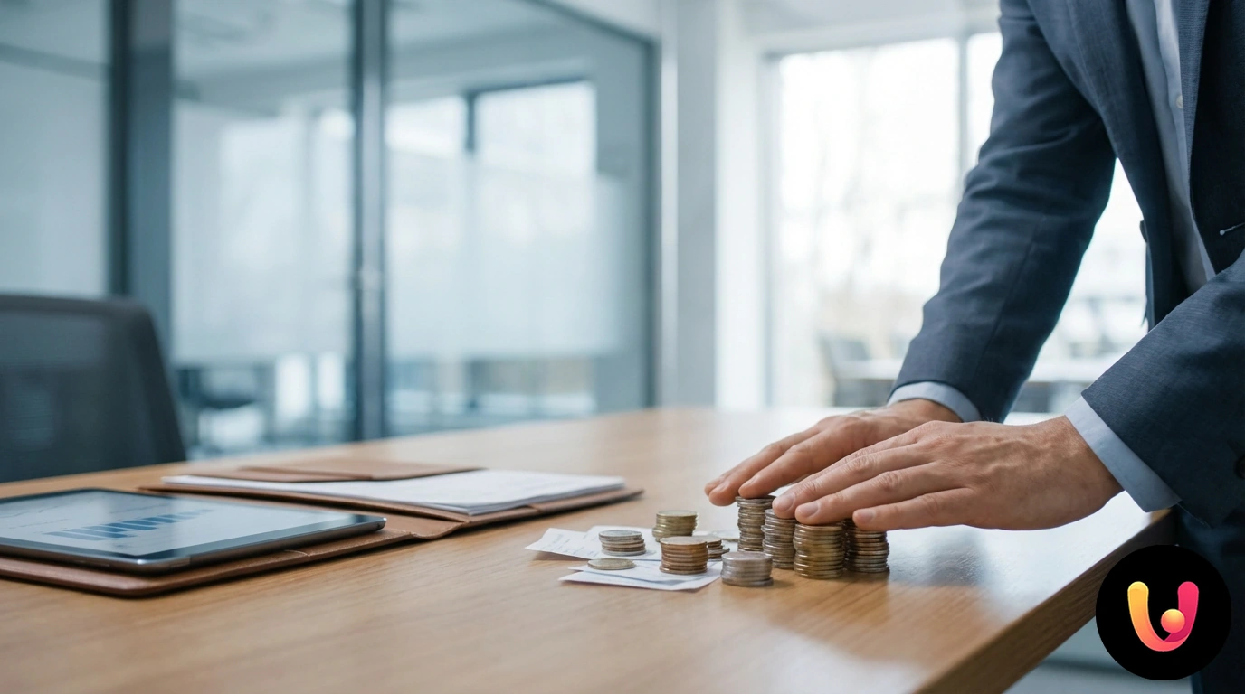 Calculator and pen on financial documents showing the calculation of a single monthly payment