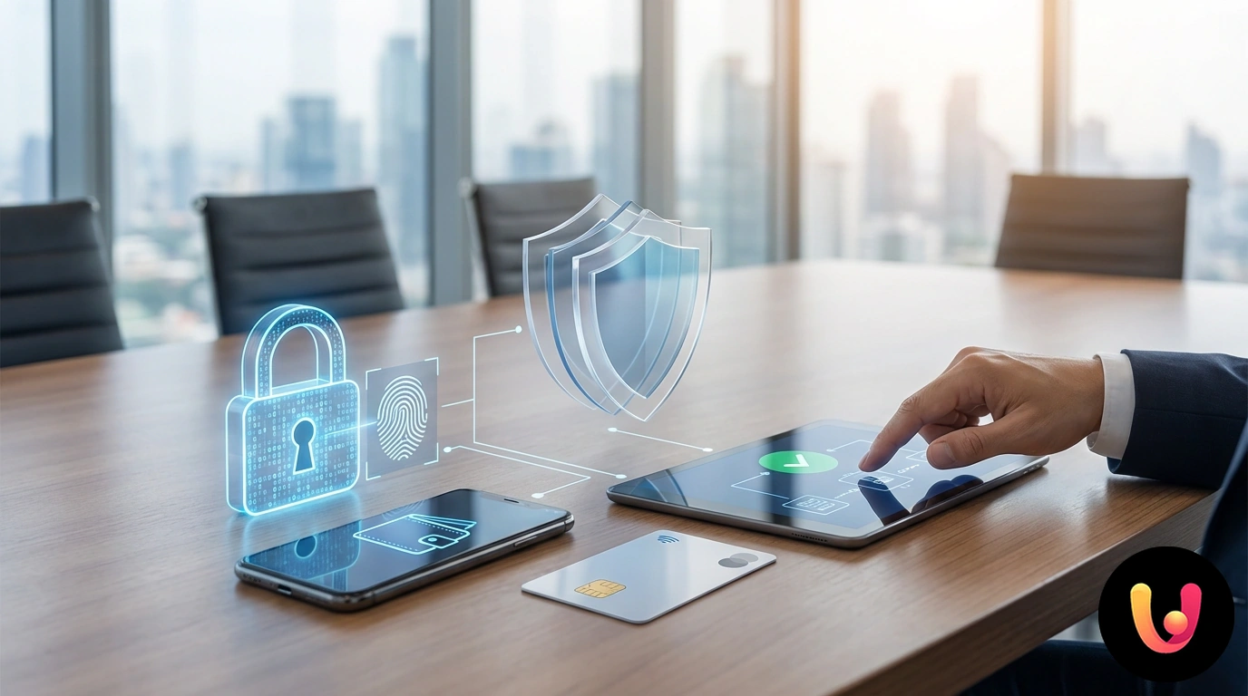 Gestione Identità Digitale: SPID, CIE e il futuro IT Wallet Smartphone con icone di spid e cie connesse a uno scudo di sicurezza e al nuovo it wallet